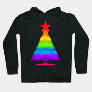 Colorful LGBTQ Fir Spruce Christmas Tree Hoodie